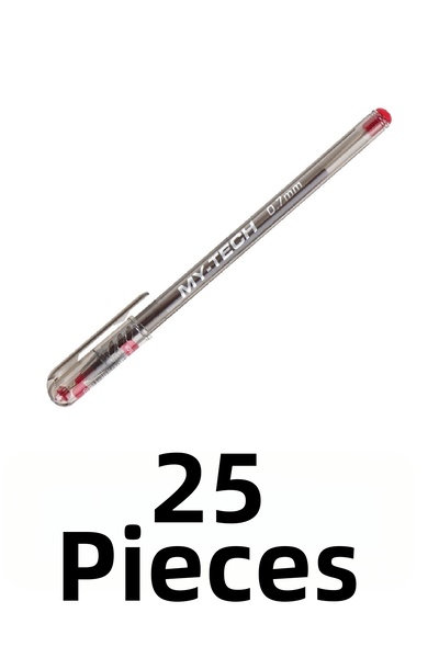 Pensan ماي تيك 25 قطعة قلم حبر جاف 0.7 ملم