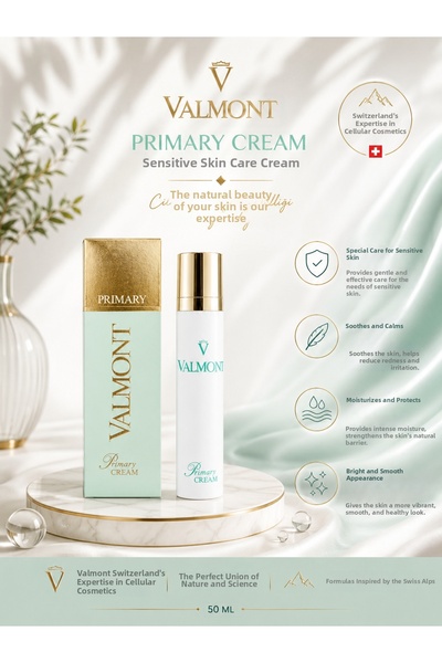 Valmont Primary Cream 50 ml - Intensive Nourishing, Repairing, and Soothing F...