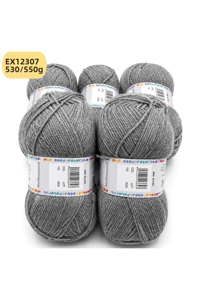 Oxford İplik Export Surplus 5 Pack 530/550 Gr Acrylic Gray Ex12307