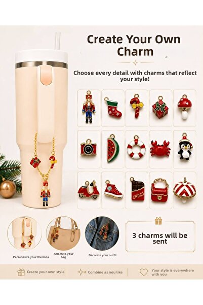 Kelira Compatible Quencher Thermos/Bag Design Charm Figur