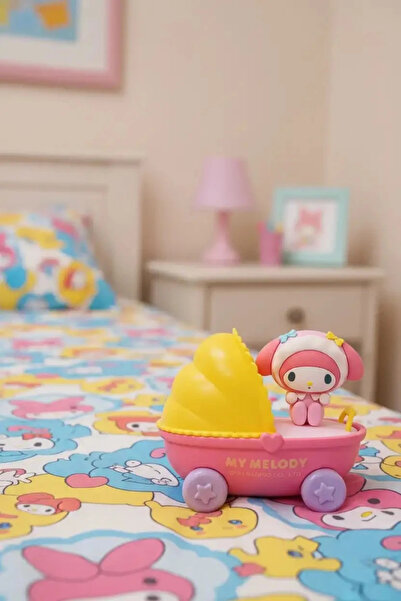 SANRIO Lisanslı My Melody Bebek Arabası Temalı Dekoratif LED Gece Lambası ve ...
