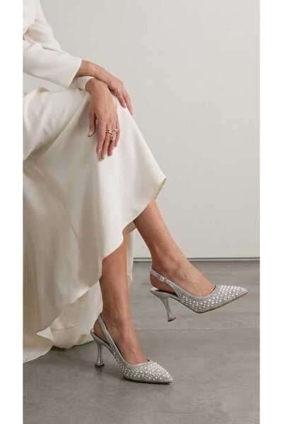 Luvesta Shoes Luvestashoes Işıltılı İnci Detaylı Ortopedik Stiletto