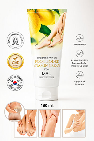 MBL Teresia Kuru Ve Çatlamış Ayaklar Için Vitamin Özlü Besleyici Ayak Bakım K...