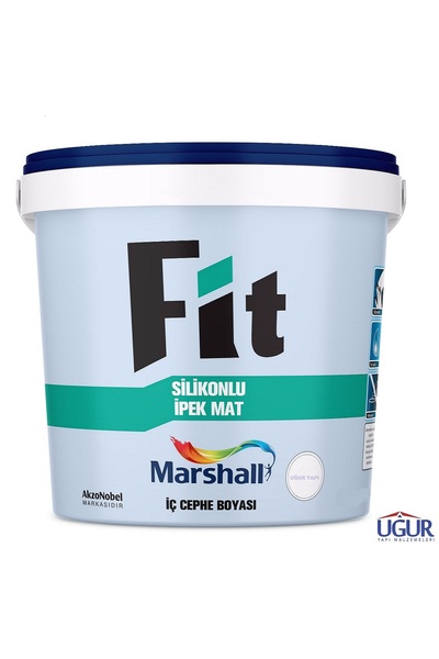 Marshall Fit Silikonlu Avakado Rengi Ipek Mat Silinebilir Iç Cephe Duvar Boyası