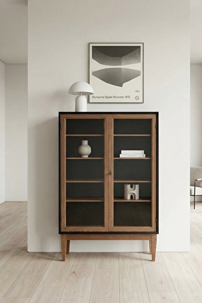 Latanwood Tulina Ahşap Vitrin