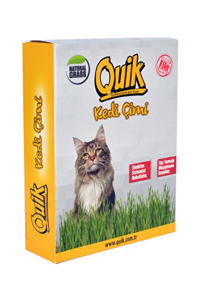 Quik Doğal Kedi Çimi (Fileli) Büyük Boy
