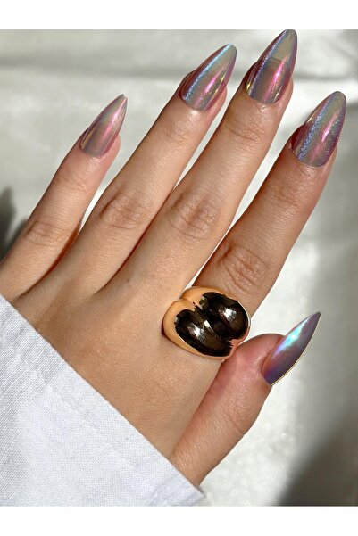 Eylülün Takısı Women's Gold Color Curved Ring