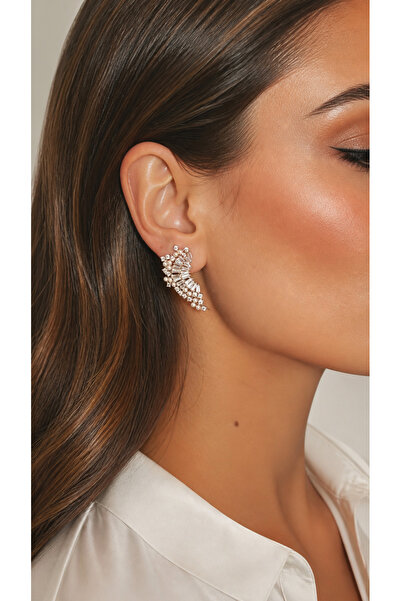 İNİTİUM Xuping Jewelry Özel Seri 14 Ayar Altın Kaplama Şık Abiye Zirkon Taşlı...