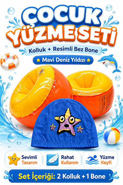 viyol marketim Çocuk Havuz Deniz Yüzme Seti – Başlangıç Seviye Kolluk + Premi...