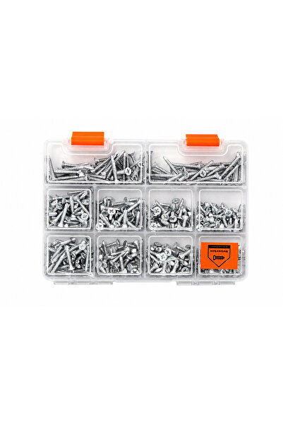 Netzerkoz 420 adet 8 çeşit Paslanmaz Çelik (Inox) YHB Akıllı Vida Seti - Pasl...