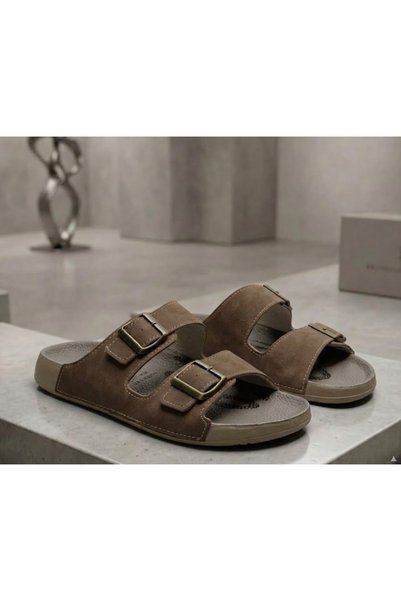 Relaxa Men's Slippers, Orthopedic, Daily Slippers, Home and Outdoor Slippers, Comfortable Sole, Buckle Closure