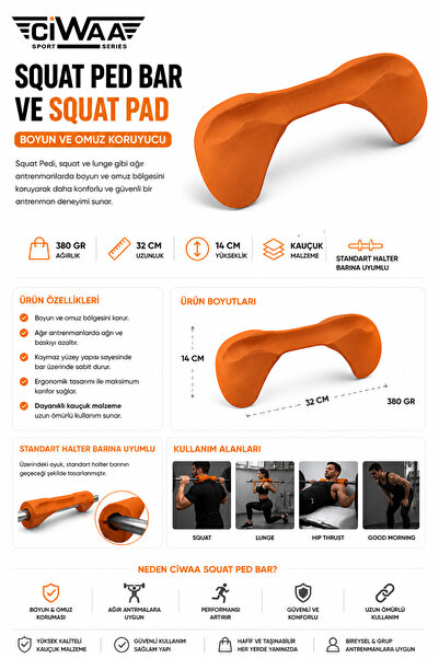 CIWAA Barbell Squat Pad Boyun Ve Omuz Koruyucu