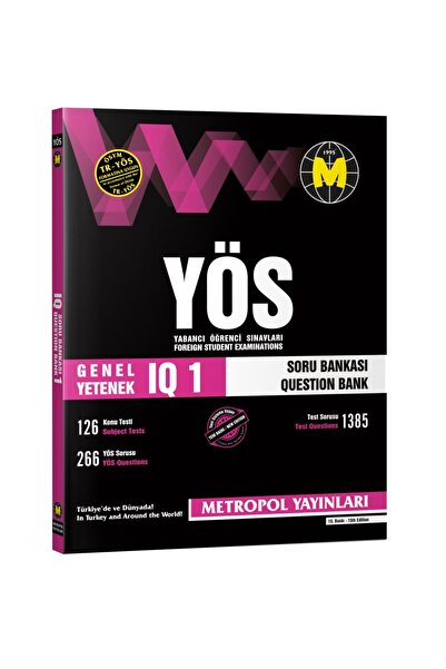 Metropol Yayınları TR-YÖS GENEL YETENEK (IQ) SORU BANKASI-1