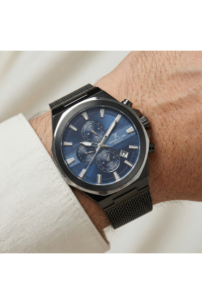 Daniel Klein Exclusive Black Mesh Band Watch for Men DK.1.14234-5