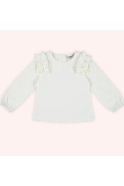 Panço Girls' T-Shirt with Drawstring Detail and Long Sleeves Gk7008