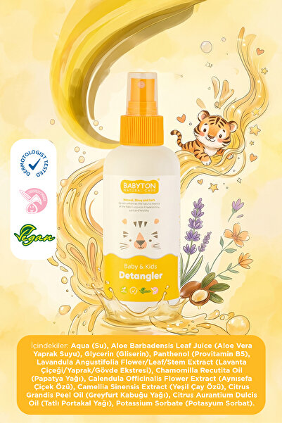 BABYTON Doğal Kolay Saç Tarama Spreyi 200 ml