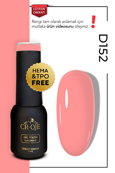 CROJE KALICI OJE Kalıcı Oje D152 - Pembe (5 ML)