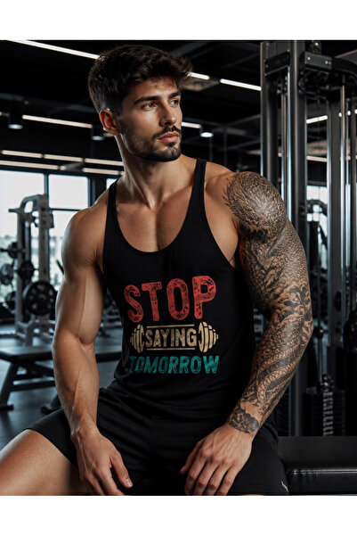 Ghedto Stop Fitness Gym Tank Top Sportiv
