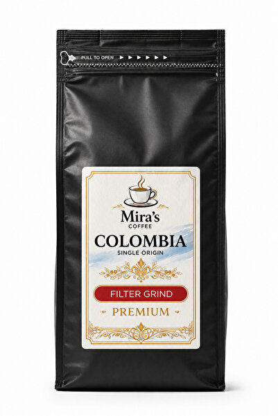 Mira's Coffee Colombia Filter Coffee 250g 100% Arabica - Ground Whole Bean Co...