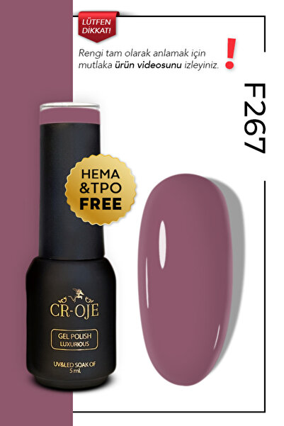 CROJE KALICI OJE Kalıcı Oje F267 - Pembe (5 ML)