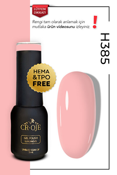 CROJE KALICI OJE Kalıcı Oje H385 - Opak Pembe ( 5 Ml)