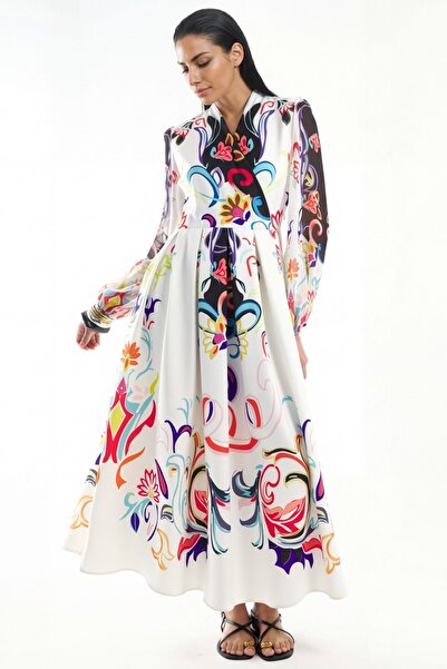 Hiccup Msn Floral Patterned Maxi a Line Dress