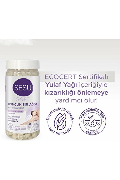 Sesu Soft Boncuk Sir Ağda 250 gr X 2 Adet