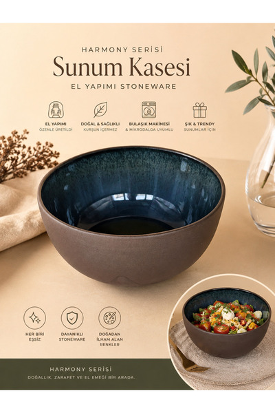 Üretmen Ceramic studio Harmony Salad Bowl