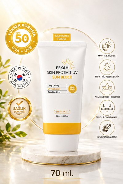 PEKAH Spf 50 Leke Karşıtı Cilt Tonu Eşitleyen Yüksek Koruyuculu Hibrit Filtre...