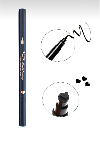 Roesıa Rose Cosmetics Rose Çift Taraflı Kalp Desenli Kalem Eyeliner