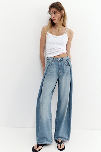 Pull & Bear Körüklü balon fit bol paça jean