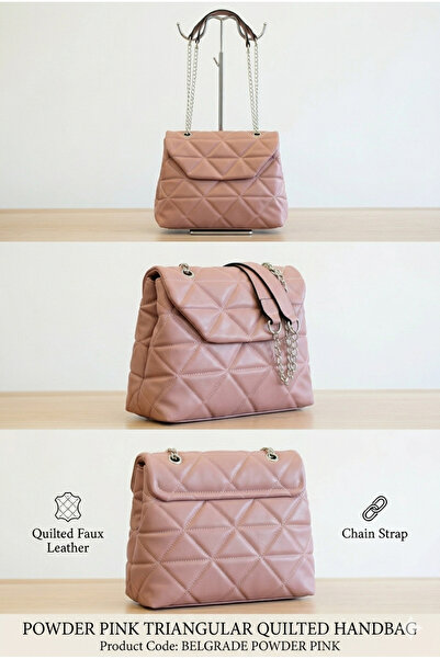 ALLURE - Geanta Dama Belgrade Powder 27x21x12cm Piele Ecologica