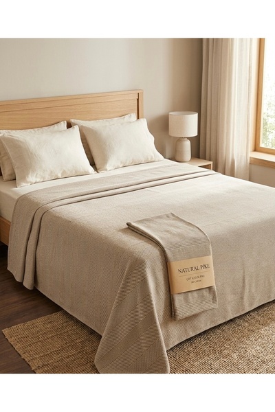 ALTINKOZA HOME PİKE YATAK ÖRTÜSÜ PAMUKLU PİKE NATURAL PİKE 200x240cm