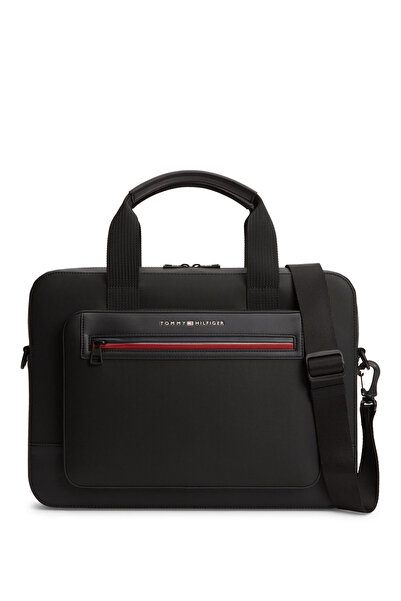 Tommy Hilfiger Siyah Erkek Laptop Çantası TH FOUNDATION COMPUTER BAG