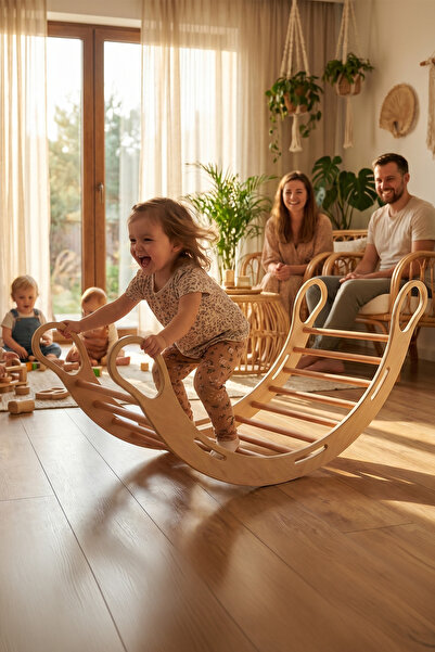 Ombi Baby XL Montessori Ahşap Pikler Halkası