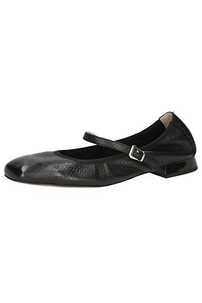 Caprice Damen Ballerina Riemchen 9-22100-44 Schwarz 003 Black Deer Leder mit ...