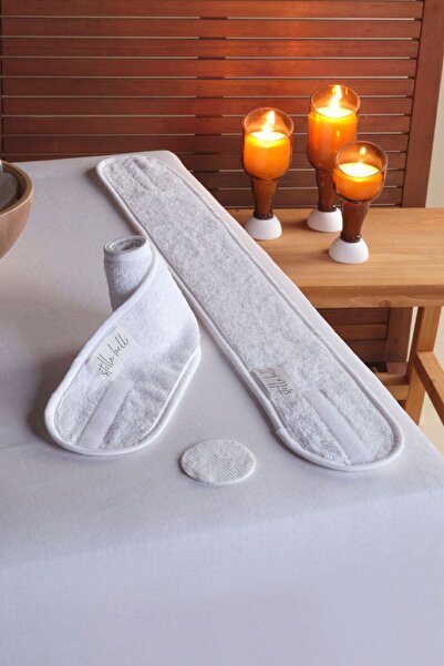 Stella Belli Saç Bandı 2 Adet Havlu Kadın & Erkek Yoga Spa Cilt Bakımı Makyaj...