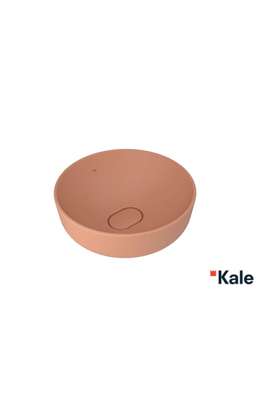 KALE Zero 2.0 40x40 Cm Mat Şeftali Yuvarlak Çanak Lavabo