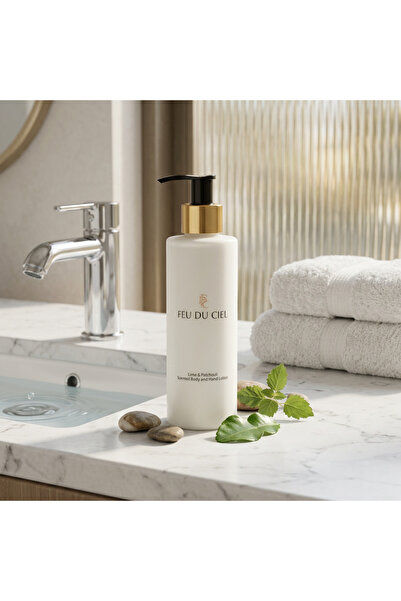 Feu du Ciel Lime & Patchouli Scented Body and Hand Lotion