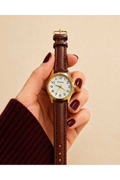 Marlas Retro Kadın Kol Saati, Vintage Tasarım, Klasik Tasarım, Altın / Gold R...