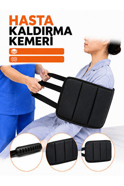 MEDONZA Hasta Kaldırma Kemeri Sünger Dolgulu Plastik Saplı Sırt Bel Ayak Kald...