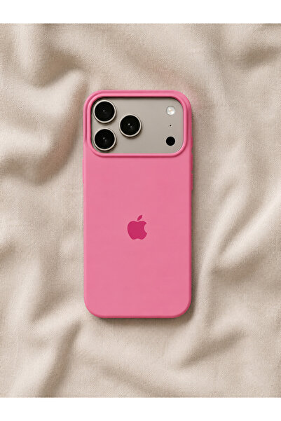 CaseKİdükkan İphone 17 Pro Max ile uyumlu slikon lansman telefon kılıfı- Pembe