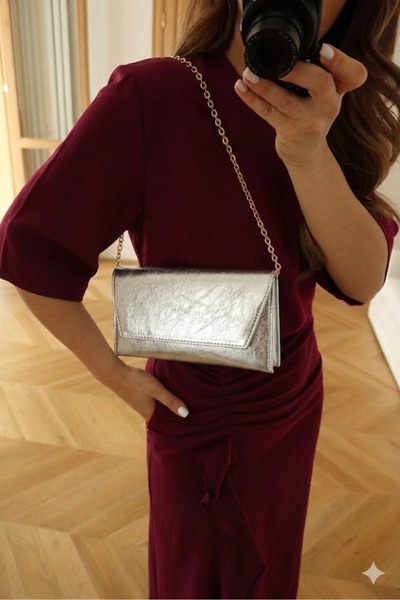 Gogoey Women's Hand and Shoulder Bag with Chain Strap – Stylish Portfolio Clutch