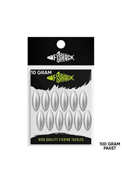 SAVEX Gezer Olta Kurşunu - Kıstırma (Zeytin) Kurşun - 10 Gram - 100 Gr Paket