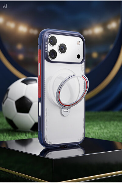 TORRAS iPhone 17 Pro Kılıf MagSafe Standlı OStand Q3 Air World Cup Serisi - İ...