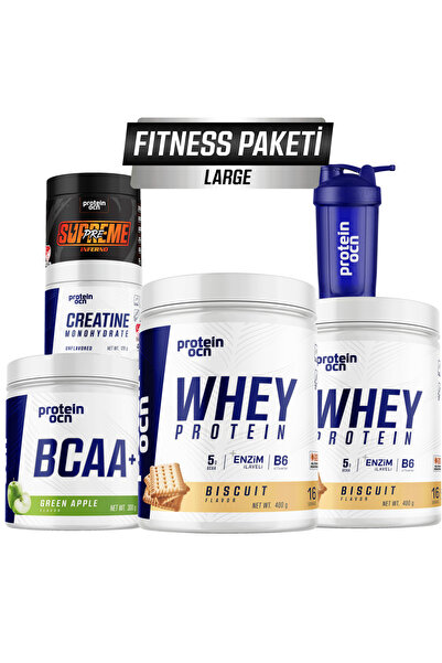 Proteinocean Fıtness Paketi Large - Bisküvi Yeşil Elma