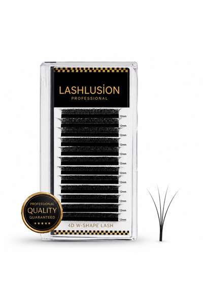Lashlusion 4D Hazır Demet İpek Kirpik Mix Kutu 0,07D