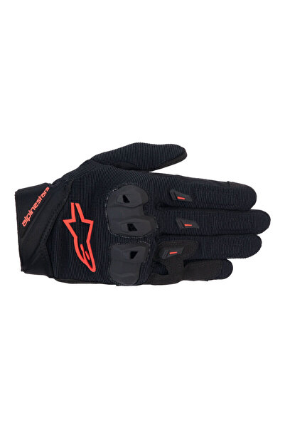 Alpinestars Stella SP X 1 Korumalı Kadın Motosiklet Eldiveni Siyah Kırmızı