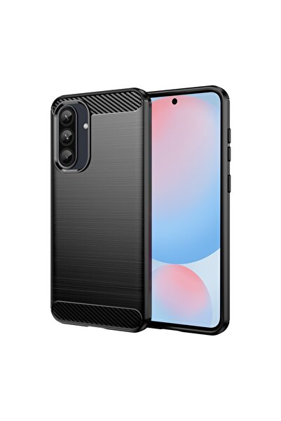 Techsuit Carcasă pentru Samsung Galaxy A56 5G - Silicon Carbon - Negru