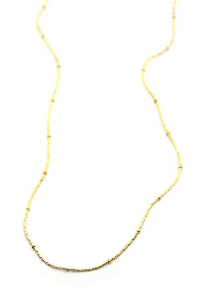 Generic Brand Beaded chain necklace - gold